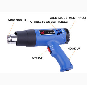 <span class=keywords><strong>Pistolet</strong></span> thermique en plastique réglable 1800W à bas <span class=keywords><strong>prix</strong></span> pour emballage rétractable - Product Image 4