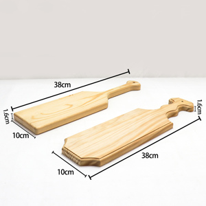 Pagaie en bois non finie Pagaie en bois non finie FSC pour plaque de promesse Palettes grecques en pin en bois naturel - Product Image 2