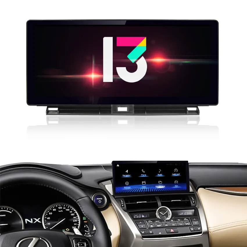 Pemutar Multimedia navigasi layar sentuh HD 10.25 "Android 13, untuk Lexus NX NX200 NX200T NX300 NX300H Autoradio 2014-2020