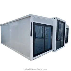 휴대용 차고 2 침실 컨테이너 쌓을 수있는 조립식 40ft 접이식 집 모듈