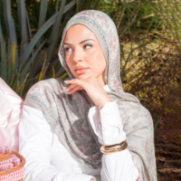 Nouveau Hijab Premium Sharut pour Femmes Musulmanes – Foulard Léger, Doux et Respirant, Élégant en Pashmina Imprimé Pashmodal Modal