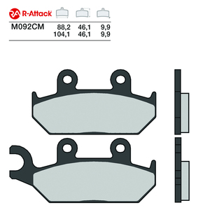 Pastillas de Freno para Motocicleta R-Attack M092CM, Carbono Cerámico, Delanteras y Traseras, Homologadas R90 - Product Image 1