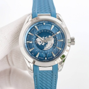 Montre de plongée sportive classique best-seller, qualité 5A, cadran bleu 43 mm avec aiguilles, bracelet en acier inoxydable et caoutchouc - Product Image 1