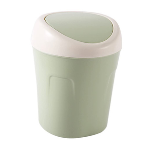 Cubo de basura para encimera, cesta de papel de desecho, cubo de basura de plástico, cubo de basura pequeño, <span class=keywords><strong>Mini</strong></span> cubo de basura de escritorio con tapa abatible - Product Image 1