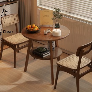 <span class=keywords><strong>Mesa</strong></span> de <span class=keywords><strong>Comedor</strong></span> Multifuncional de <span class=keywords><strong>Madera</strong></span> <span class=keywords><strong>Maciza</strong></span> para 2 Personas, <span class=keywords><strong>Mesa</strong></span> de Balcón para Área de Descanso y Negociación - Product Image 1