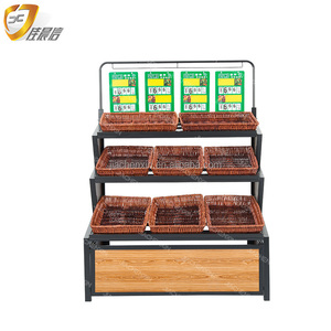 Nuovo Design Espositore in Legno per Frutta e Verdura Scaffali per Supermercato - Product Image 3