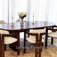 Chaises en bois d'occasion de qualité supérieure, design personnalisé, pour restaurant, ensemble de salle à manger durable, 4 chaises carrées en bois