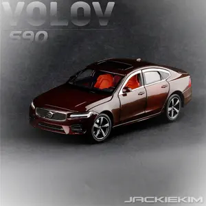 Volvo S90 1:32 kalıp döküm oyuncak araçlar alaşım araba modeli çocuklar için oyuncak araba modeli