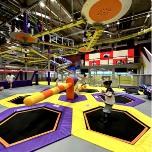 Parco Divertimenti Personalizzato Chiavi in Mano, Parco Trampolini al Coperto con Percorso Ninja Warrior, Attrezzature Commerciali per Parchi Giochi al Coperto per Bambini - Product Image 3
