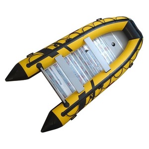 Bote Inflable de PVC Reforzado con Fondo Rígido de Aluminio <span class=keywords><strong>para</strong></span> 6 Personas, Balsa de Rescate - Product Image 4