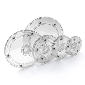 XY-L1S2 rõ ràng 2-inch hot-bán 52 Mét Acrylic Turntable hộp lưu trữ, thông tư nhựa xoay đĩa hiển thị đứng - Product Image 3