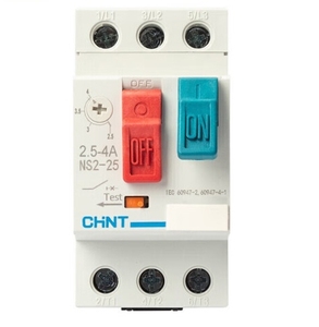 Arrancador de Motor de CA con Control Automático Electrónico CHINT NS2-25 2.5-4A, Protector de Sobrecarga Trifásico, 50/60Hz 380/400V 11KW - Product Image 1