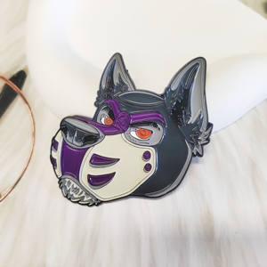 Fabricante de pines, insignias personalizadas de alta calidad, diseños de animales de dibujos animados, artesanía en metal, pines de solapa esmaltados - Product Image 1