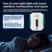 Nouveau répulsif à ultrasons pour rongeurs, gadget de pointe haute puissance, modulation de fréquence à trois vitesses, éclairage stroboscopique LED, double mode