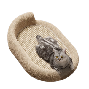 Rascador de árbol de gato grande y duradero, sofá cama de gato integrado sin desprendimiento con tabla de rascar de gato integrada - Product Image 1