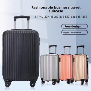 Factory Wholesale 20-inch ABS Student Rolling Suitcase Spinner <strong>Wheels</strong> Lock Unisex Adult Trolley Carry-on <strong>Luggage</strong> <strong>Soft</strong> Handle - Product Image 1