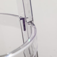 Chaise de tabouret en plastique transparente en cristal clair à des prix abordables vente en gros