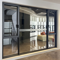 Ventana Abatible Multipanel de Aluminio de Lujo Certificada con Vidrio Aislante para Proyectos de Construcción de Alta Gama en la UE y EE. UU.