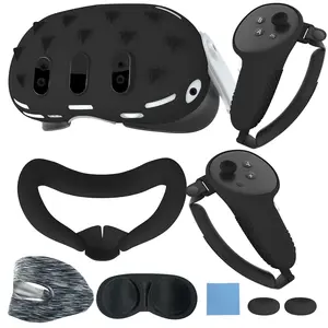 2023 New Arrivals VR Silicone Protective Cover 7 Pieces Set Console Cover Controller Cover For Meta Quest 3 Accessories