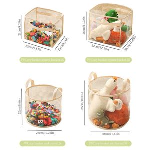 กระเป๋าจัดเก็บของกันน้ำแบบใส PVC สำหรับหนังสือของเล่นเสื้อผ้า - Product Image 3