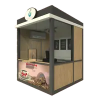 portable security guard outdoor parking booth ice cream kiosk for sale