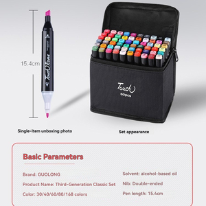 ปากกามาร์คเกอร์แอลกอฮอล์แบบหัวคู่ 48/80/168 สี - หัวแปรงนุ่มและหัวแหลม, ปากกาสำหรับงานศิลปะแบบใช้น้ำมันสำหรับวาดการ์ตูนและภาพประกอบ, ขายส่งจำนวนมาก - Product Image 3