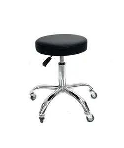 Adjustable Metal Work Stool Chair Luxury Swivel Pedicure Chair Office Beauty Salon Hotel Use Professional Barber Chair