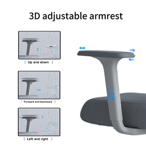 Reposacabezas ajustable giratorio PP estilo malla ergonómica para sala de estar silla de oficina ejecutiva para <span class=keywords><strong>abogados</strong></span> para trabajo de larga hora - Product Image 5