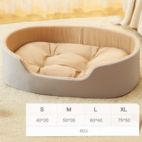 Lits pour animaux de compagnie pliables toutes saisons, durables, avec housse en éponge amovible, lavables, double face, pour petits animaux, portables pour l'été, vente en gros