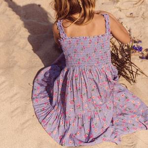 Robe plissée florale 2025, robe longue, robe en rayonne sur mesure, robe hawaïenne pour enfants - Product Image 3