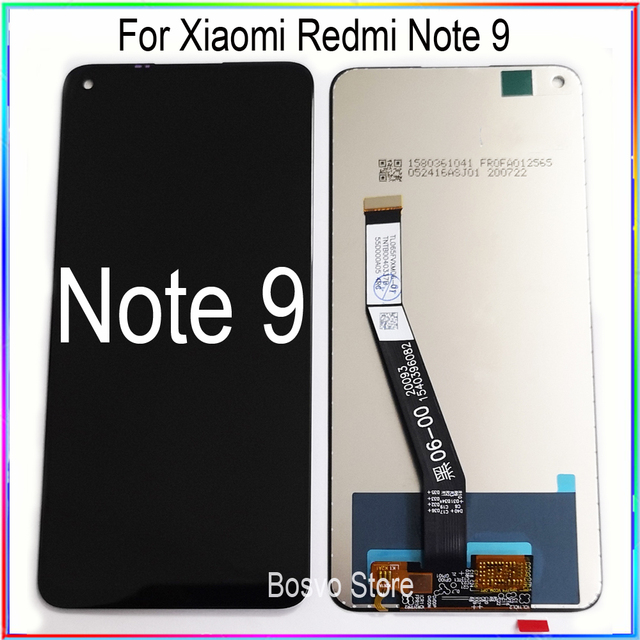 For Xiaomi for Redmi Note 9 Lcd Display Screen With Touch Digitizer With Frame Assembly