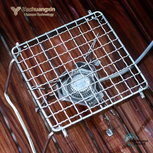 Parrilla Portátil de Acero Inoxidable para Camping, Soporte de Malla para Barbacoa al Aire Libre, Diseño Triangular Plegable - Product Image 6