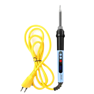 90W LCD Digital Display Electric Soldering Iron Temperature Adjustable Welding Solder Tool Ceramic Heater 220V