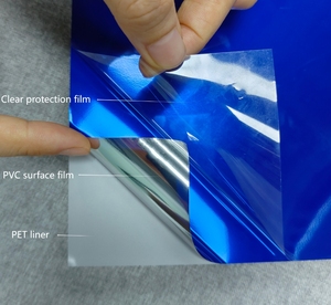 Vinyle Adhésif Effet Chrome Miroir Or et Argent Brillant pour Décoration Voiture, Meuble et Plotter de Découpe - Product Image 2