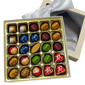 Tùy Chỉnh Sang Trọng Valentine Của Ngày Giáng Sinh Ưa Thích Sô Cô La Cookie Kẹo Bánh Bánh Sô Cô La Hộp Với Nắp Rõ Ràng - Product Image 3