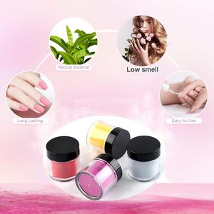 Poudre acrylique professionnelle pour ongles, en gros, sans jaunissement, sans marbrure, extra fine, blanche, transparente, rose naturel, avec paillettes - Product Image 3