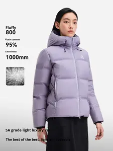 Extérieur 800 bouffant <span class=keywords><strong>doudoune</strong></span> Dermizax imperméable duvet d'oie nouveau femmes épais chaud col montant manteau d'hiver - Product Image 3