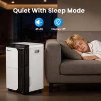 Deye DYD-D50D 50L Purificateur d'air professionnel avec ioniseur intégré et déshumidificateur commercial pour forêt