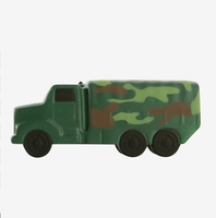 Vente chaude pas cher logo personnalisé promotionnel imprimé Camouflage camion militaire jouets anti-stress
