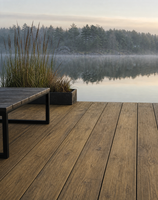 Revêtement de terrasse en composite PU, écologique, pour jardin, extérieur, imperméable, antidérapant, couleur et taille personnalisées, OEM, ODM, vente en gros, revente