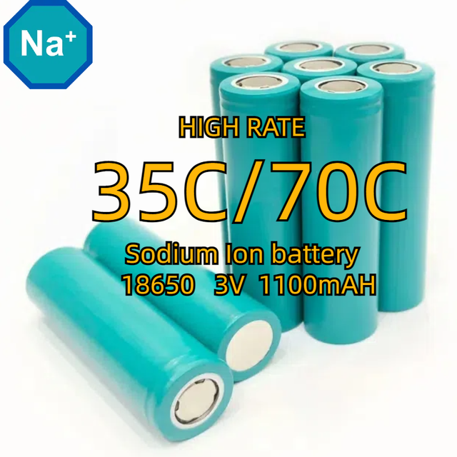 High Rate 35C/70C 18650 Sodium-Ion Battery 3.0V 1100mAh 1.1Ah 3000 Cycles Sale on 35C/70C Sodium Ion Battery