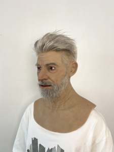 Masque réaliste en silicone pour homme âgé, tête entière, doux, réaliste, masque de visage de vieil homme avec cheveux pour un usage quotidien, cosplay et accessoires de film - Product Image 5