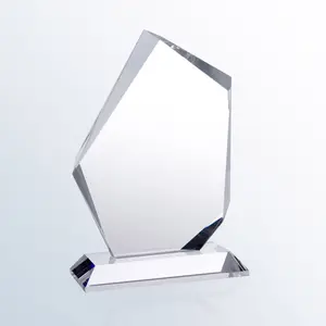 Bulk Blank small Jade glass award trophy for children school plaque prize presentation