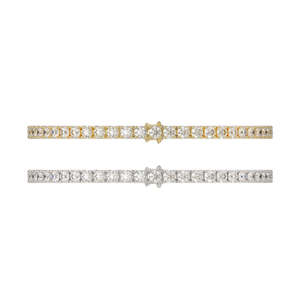 Pulseras de Oro Blanco de 18K, Brazaletes para Uso Diario, Pulsera de Tenis con Diamantes Naturales de Vietnam con Certificado GIA, 2.2mm - Product Image 5