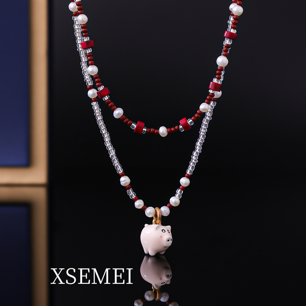 Collier Vintage Noir Et Argent – Paillettes, Fleurs Et Perles – Soirée, Cocktail