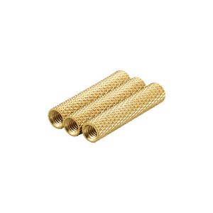 Tuercas de latón extendidas de doble moleteado M2-M20 métricas, rosca derecha, totalmente roscadas, H59 C3604 DIN934 - Product Image 1