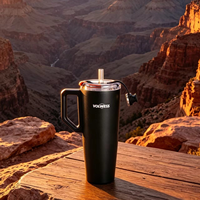 Thermos en acier inoxydable 304 avec doublure intérieure sans soudure, isolation thermique de 12 à 24 heures, sans BPA, design avec poignée, portable, cadeau