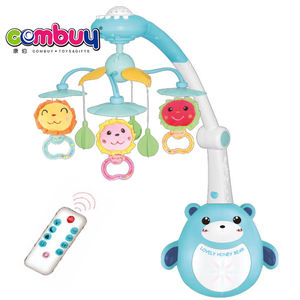 Schermo di proiezione elettrico di controllo remoto orso giocattoli del bambino letto matrimoniale musicale campana - Product Image 3