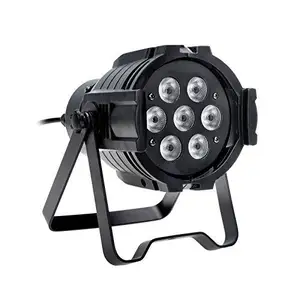 Dmx512 מיני 7*18w rgbwa uv 6 ב-1 הוביל אור