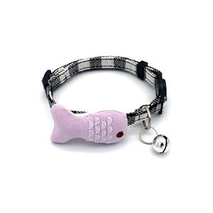 <span class=keywords><strong>2026</strong></span> Nieuwe Verstelbare Cartoon Geruite Katoenen Kraag Bell Bowknot Gesp Huisdieraccessoire voor Katten en Honden - Product Image 5